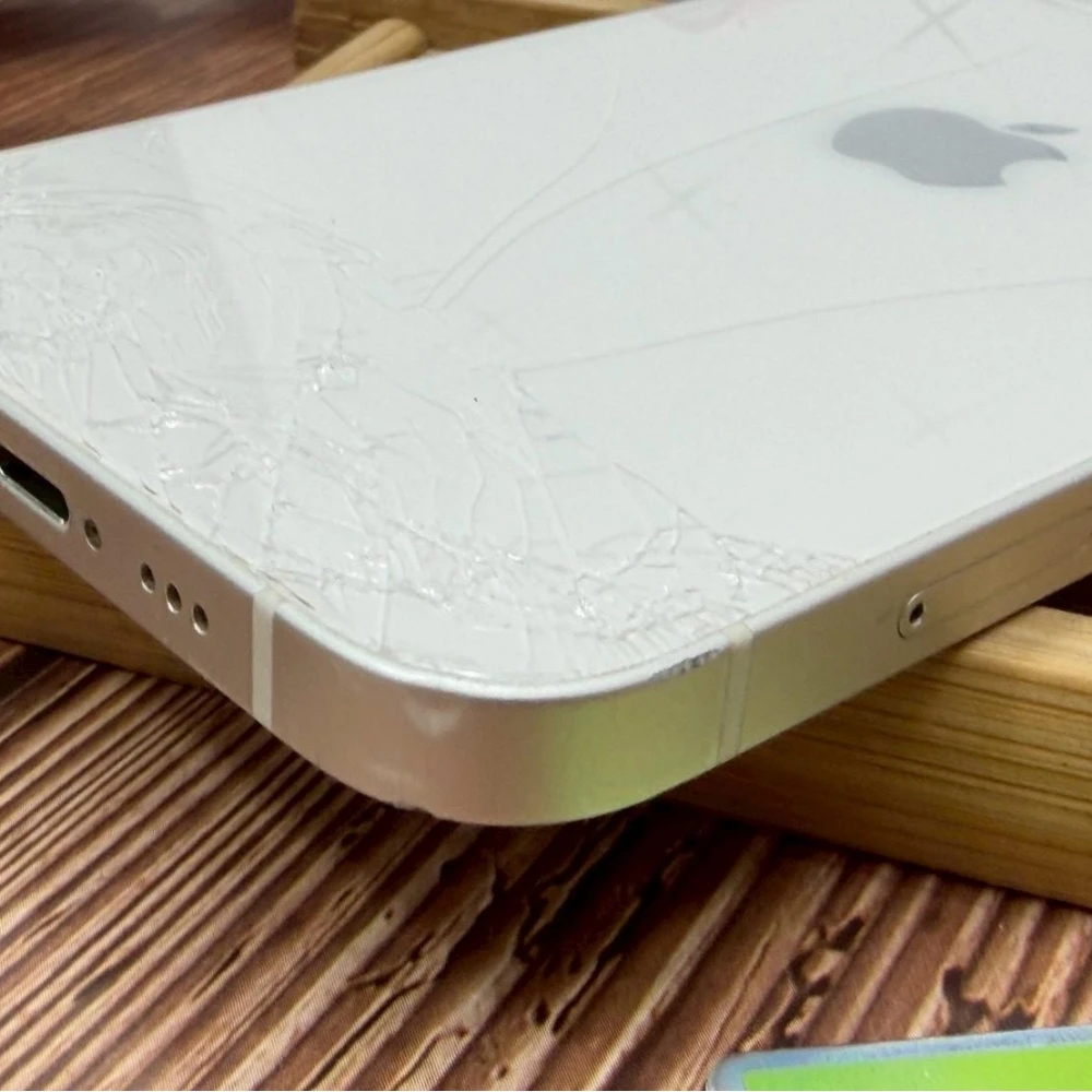 iPhone 12 128g 白 電池73% 背板破 邊框有傷 有盒裝有配件