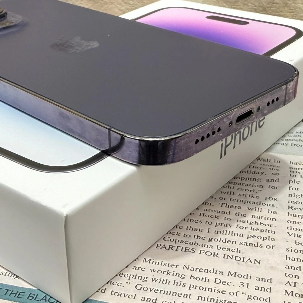 iPhone 14 Pro  128G  紫色 電池87% 有盒裝有配件  