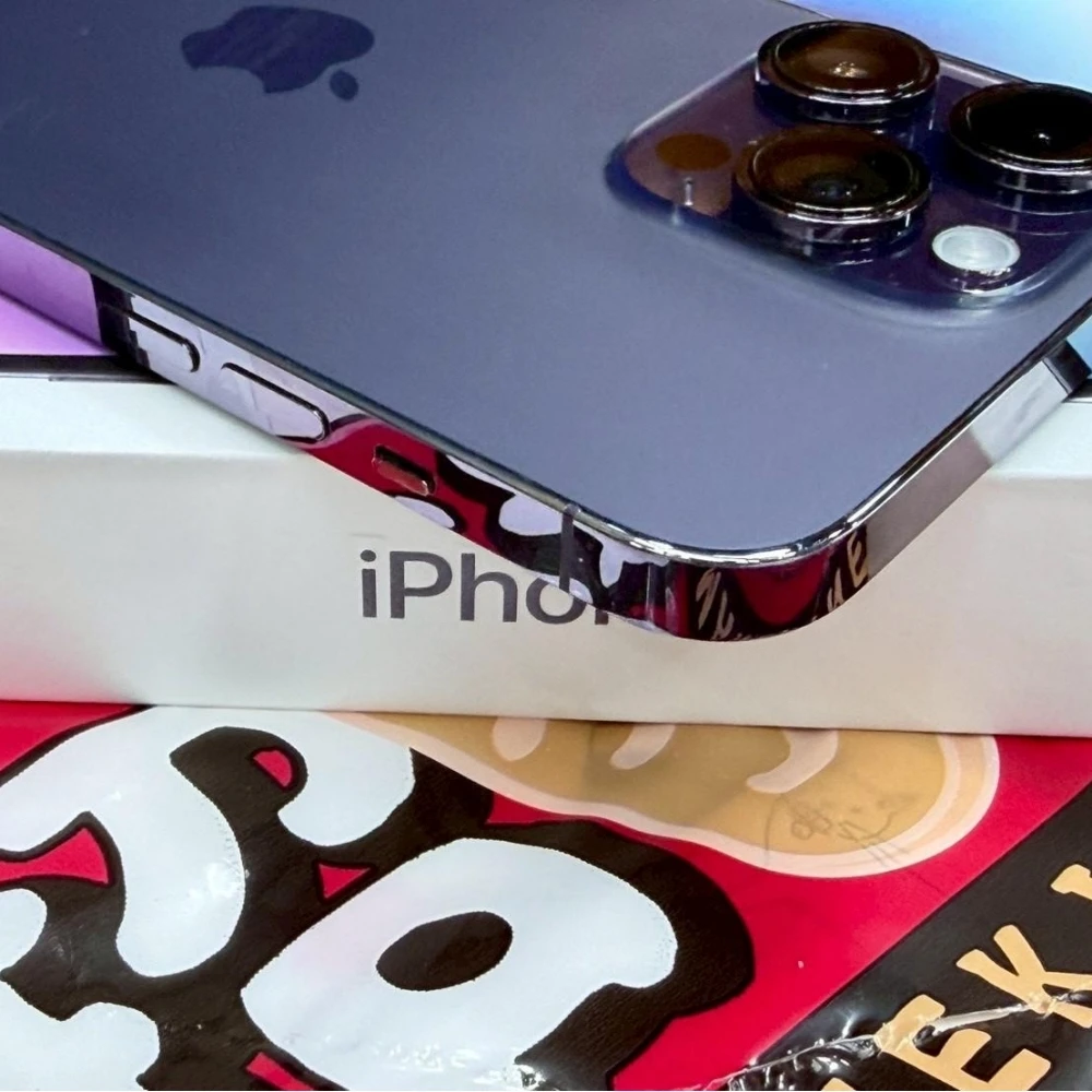 iPhone 14 pro max 256G 紫 副廠電池100% 換過副廠螢幕 有盒裝有配件
