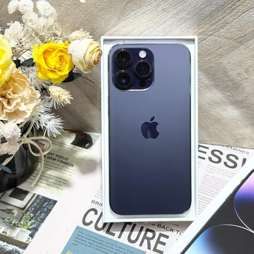 iPhone 14 pro Max 256g 紫色 電池87% 有盒裝有配件