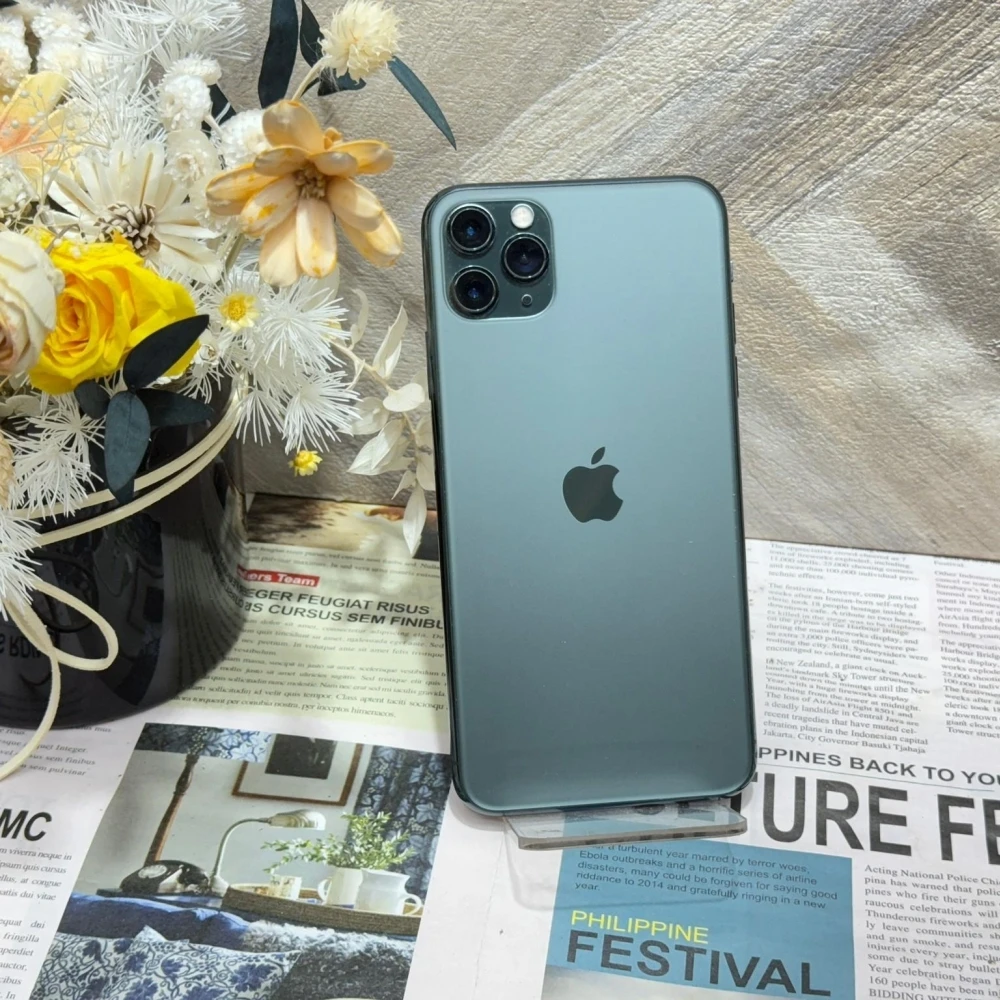 iPhone 11Pro Max 64G 綠色 電池83%無盒裝有配件