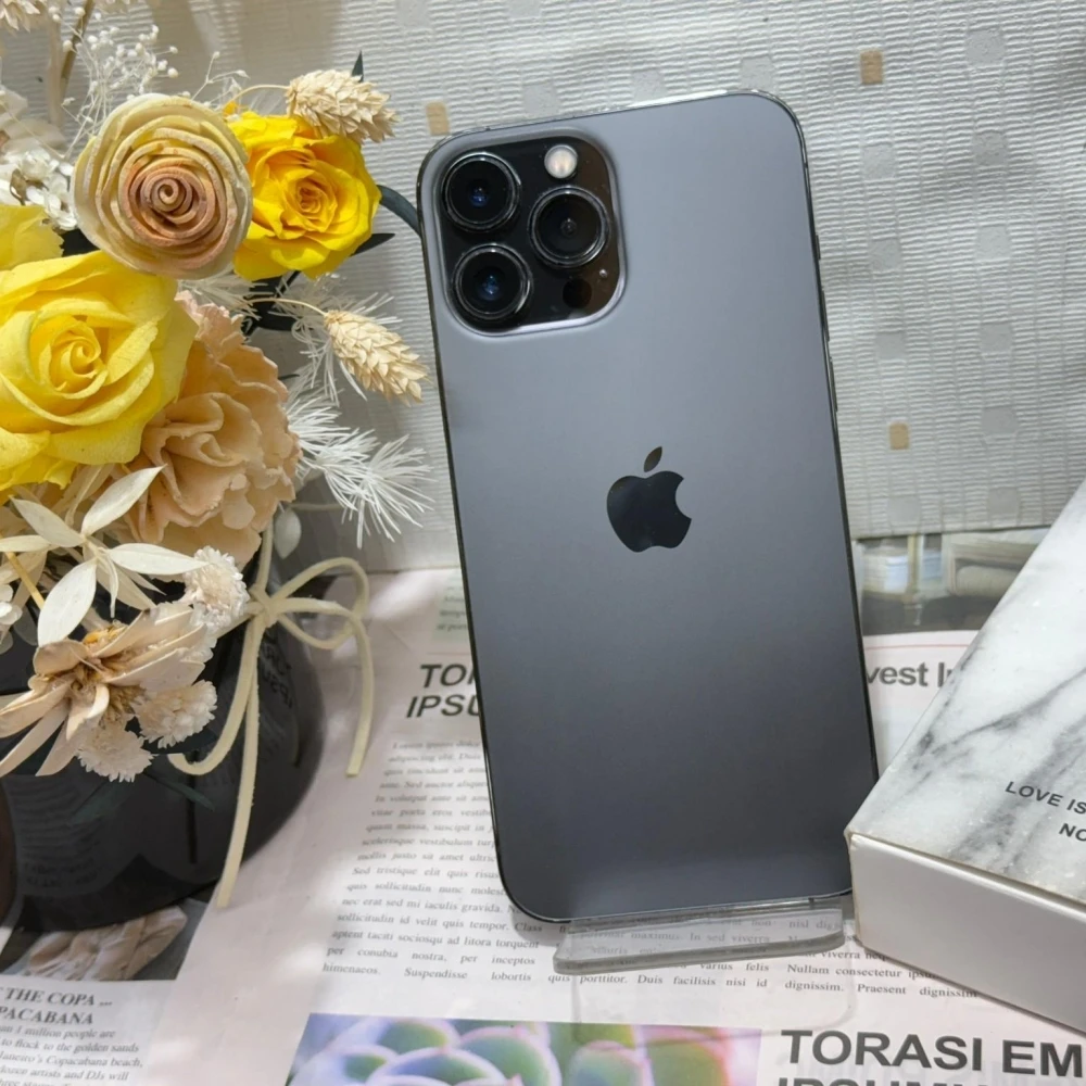 iPhone13Pro Max 128 黑色電池84% 無盒裝有配件