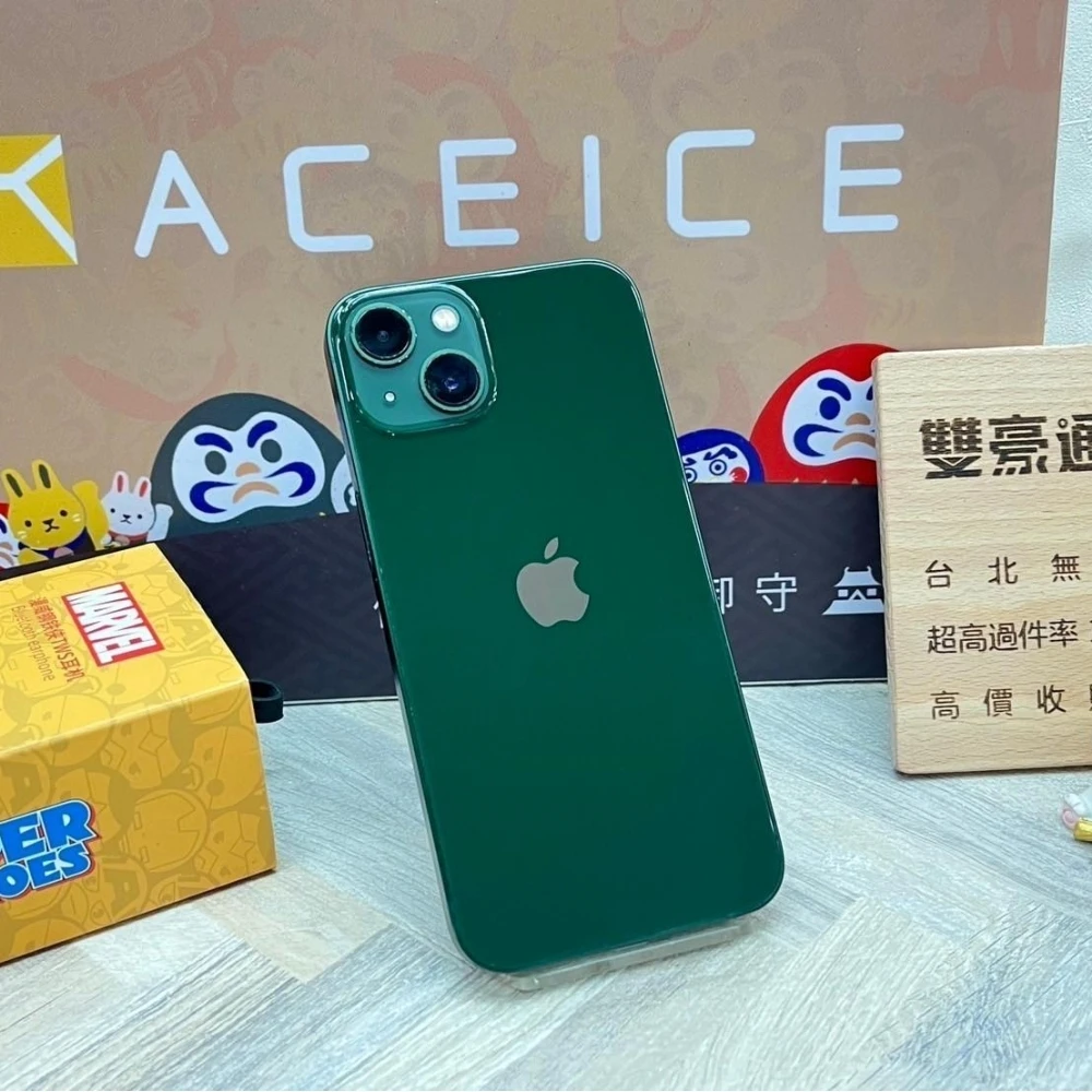 iPhone 13 128g 綠 電池81%  無盒裝有配件