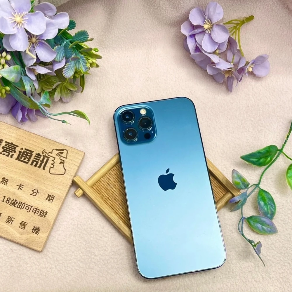 iPhone 12 PRO MAX 128g  藍 電池80% 無盒裝有配件