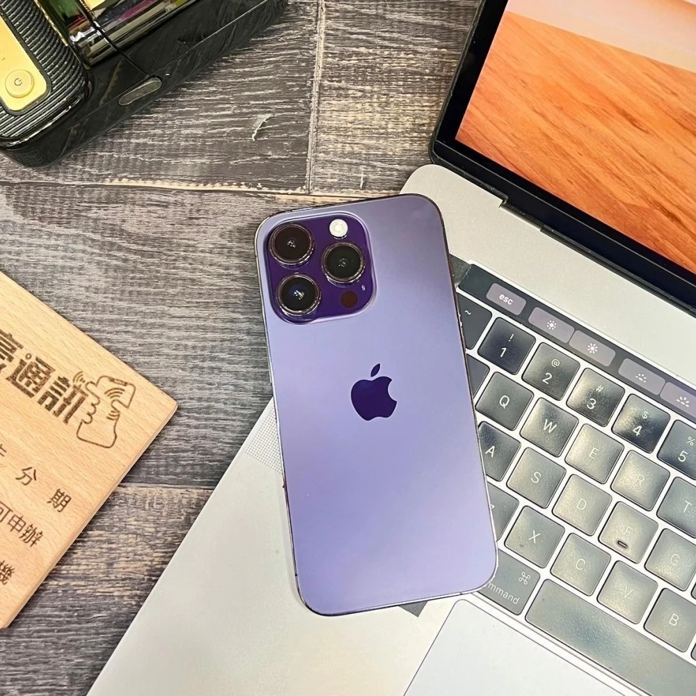 iPhone 14 pro 512g 紫 電100% 無盒裝有配件