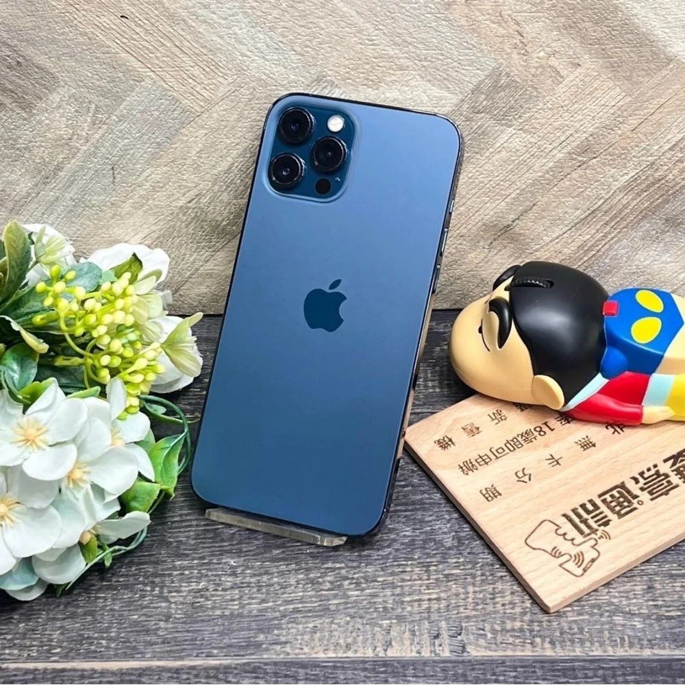 iPhone 12 PRO MAX 256g  藍 電池84% 雙卡版 無盒裝有配件