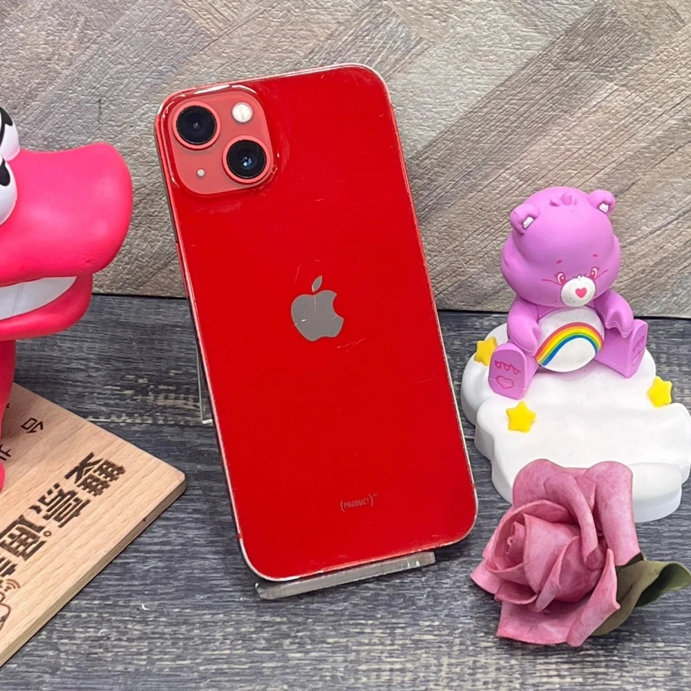 iPhone 13 128g 紅 副廠電池100% 換過副廠螢幕 全機很多傷 無盒裝有配件