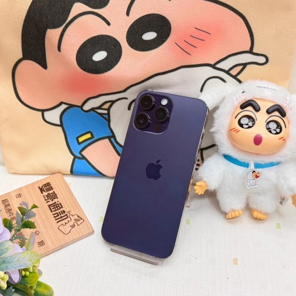 iPhone 14 Pro Max 256g 紫 電池90% 有使用痕跡 盒裝有配件