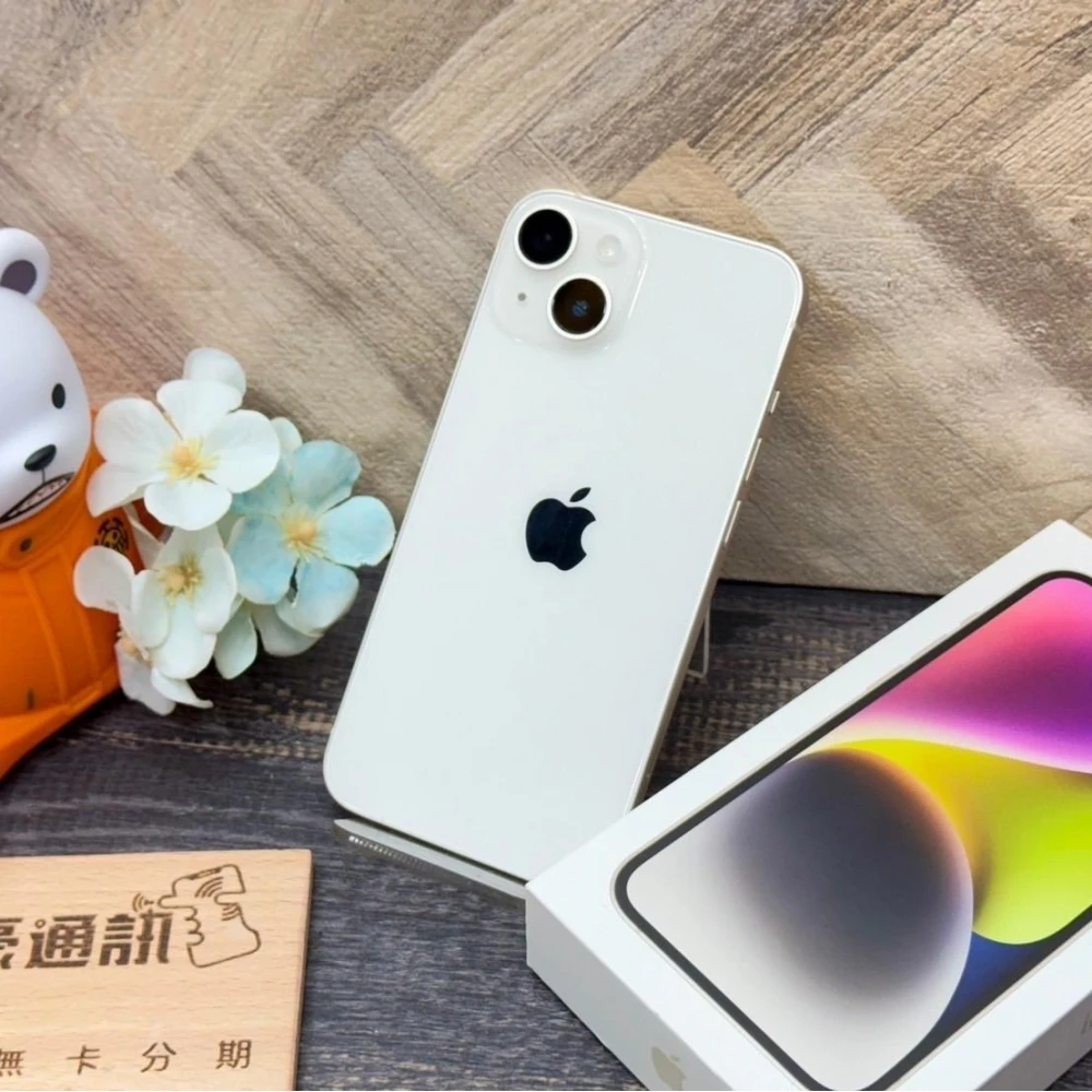 iPhone 14 128g 白 電池81% 有盒裝有配件