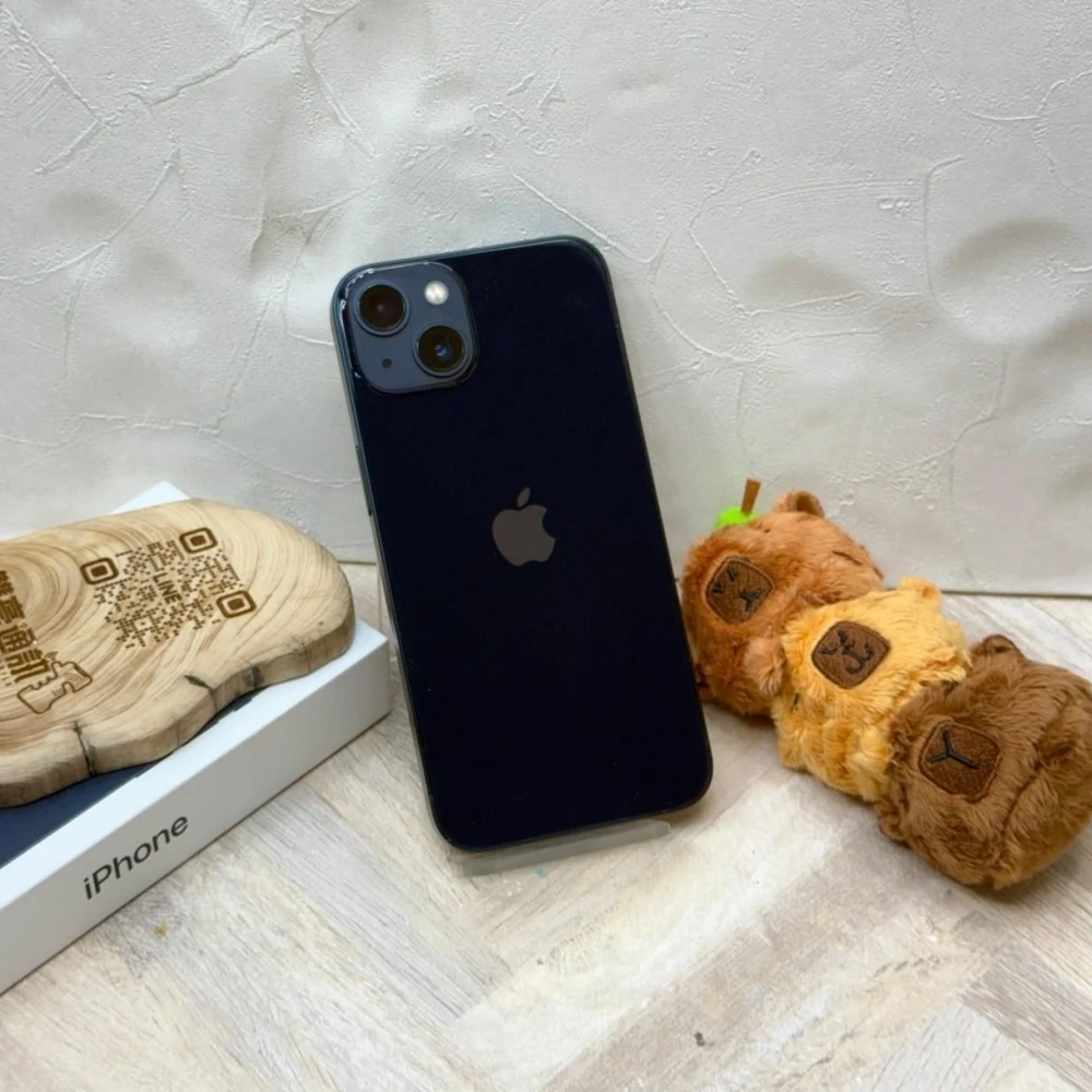 iPhone 13 128g 黑 電池91% 保固到2025/02/01 有盒裝有配件
