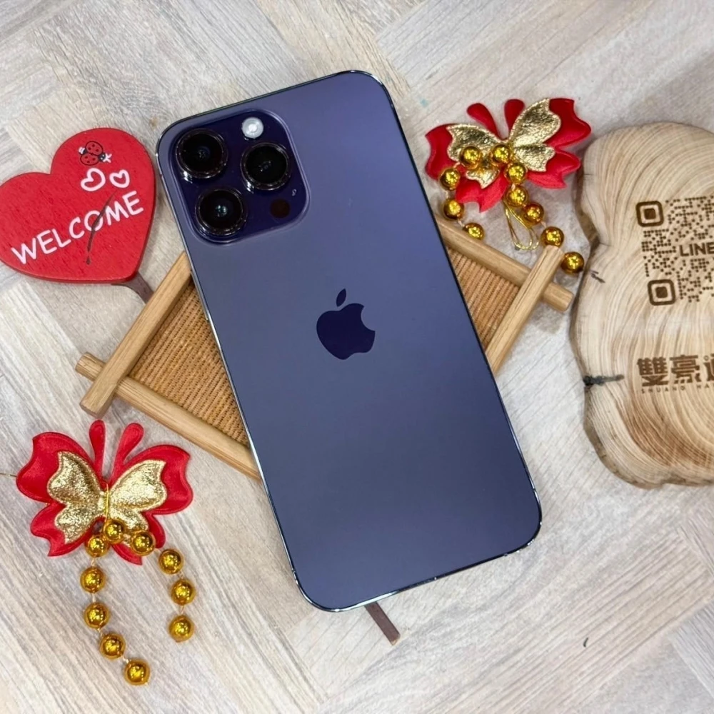 iPhone 14 Pro Max 256g 紫 電池86% 無盒裝有配件