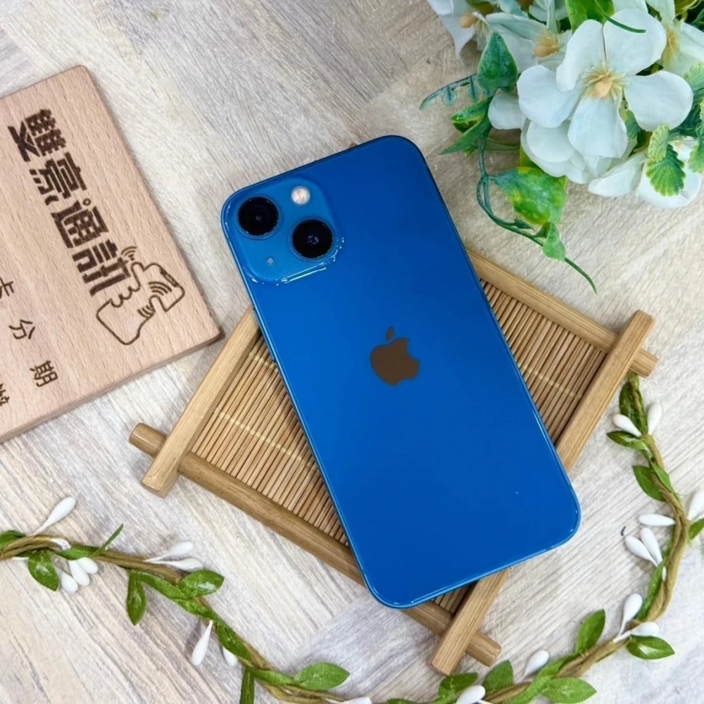 iPhone 13 mini 128g 藍 已換原廠電池85% 無盒裝有配件