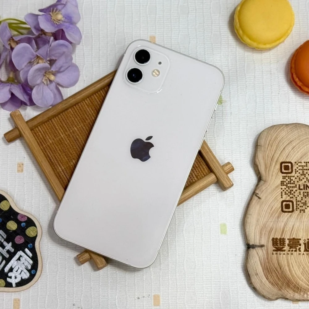 iPhone 12 64g 白 電池86% 無盒裝有配件