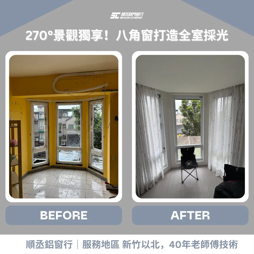 270°景觀獨享！八角窗極大化視野，打造全室採光