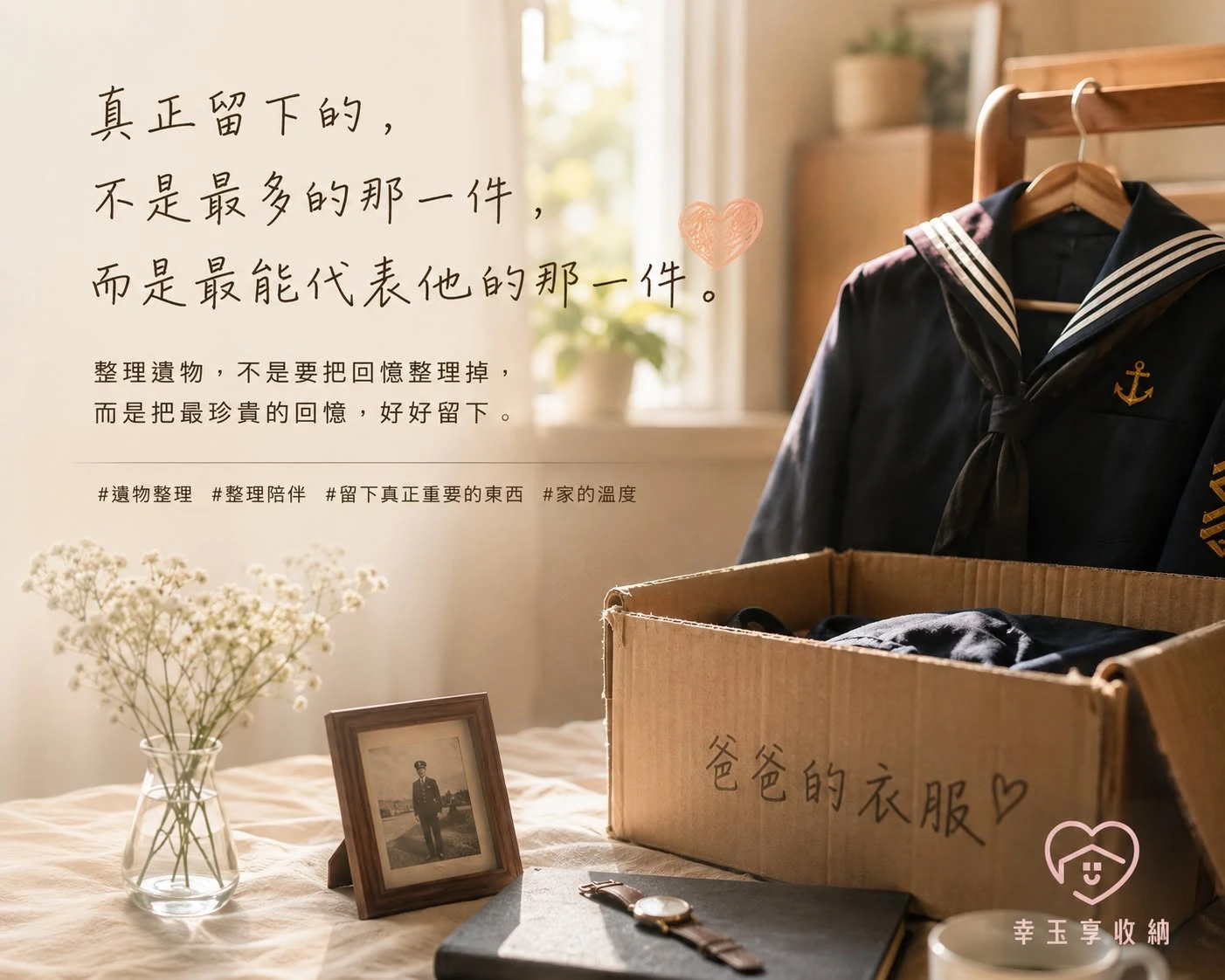 整理遺物時，留下的不是物品，而是最重要的回憶