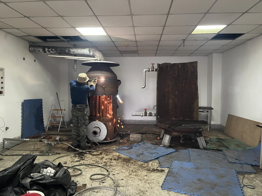 豐原後備指揮部 鍋爐拆除