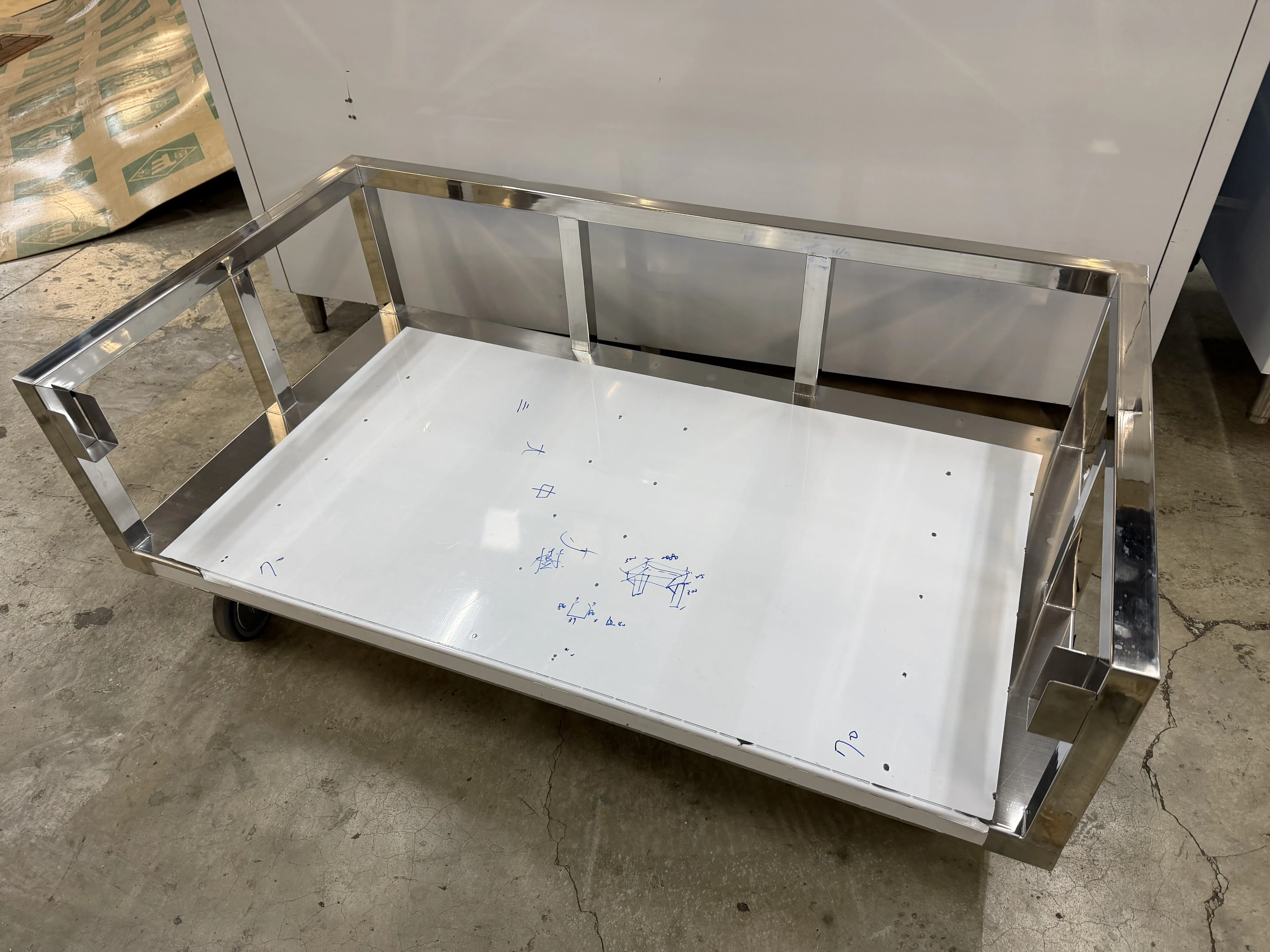 訂製六輪不鏽鋼推車