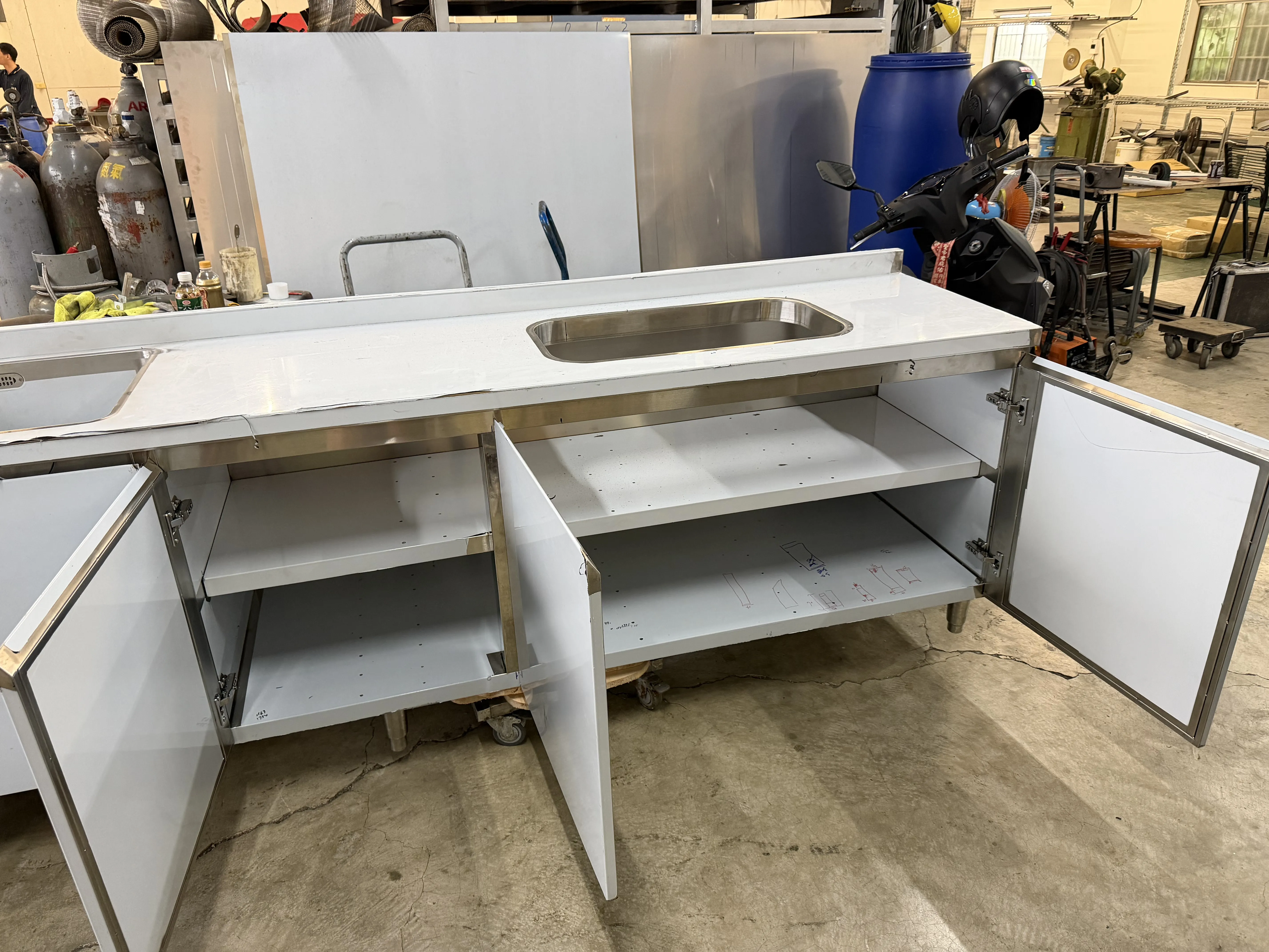 不鏽鋼訂製廚房流理台