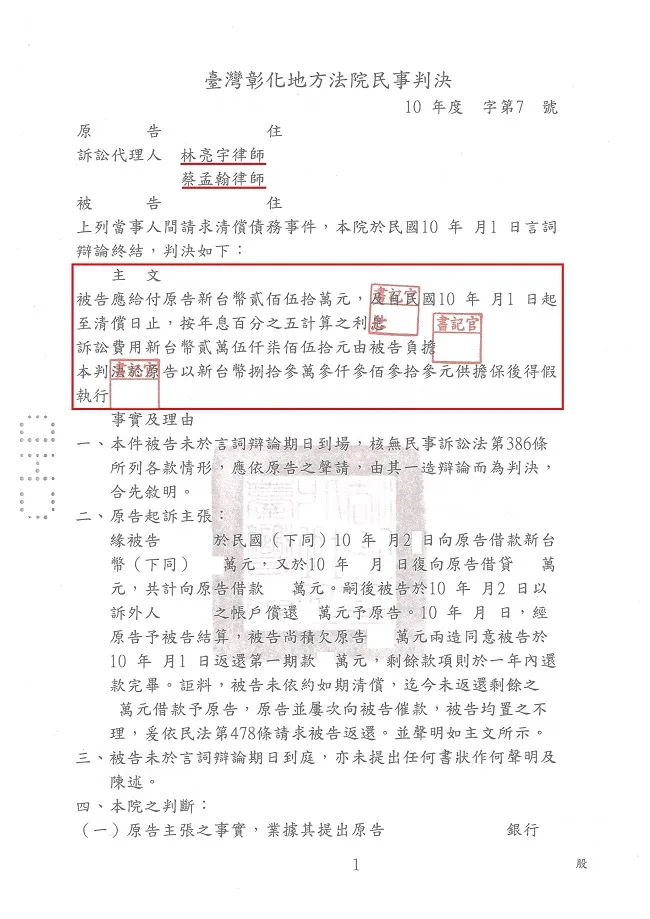 借款後避不見面？如何透過訴訟確定債權，就讓台中律師，真亮法律事務所告訴您