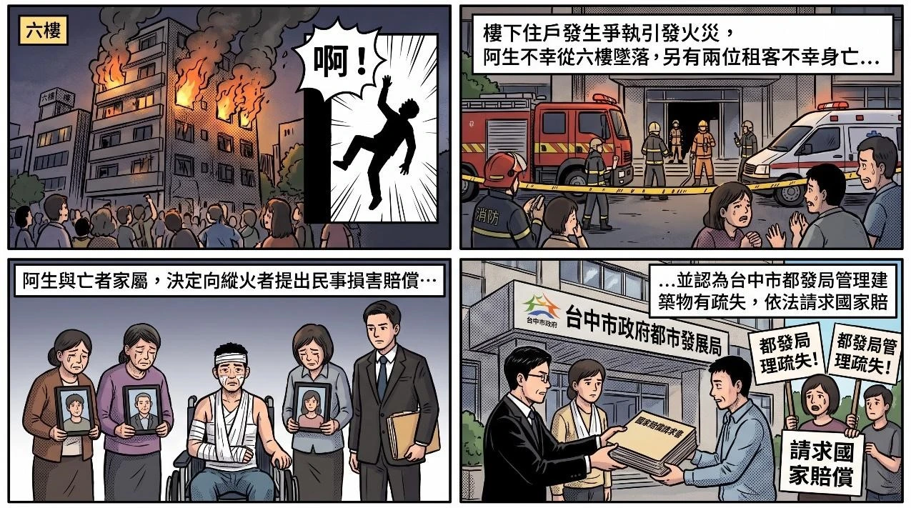 鄰居爭吵縱火釀大樓悲