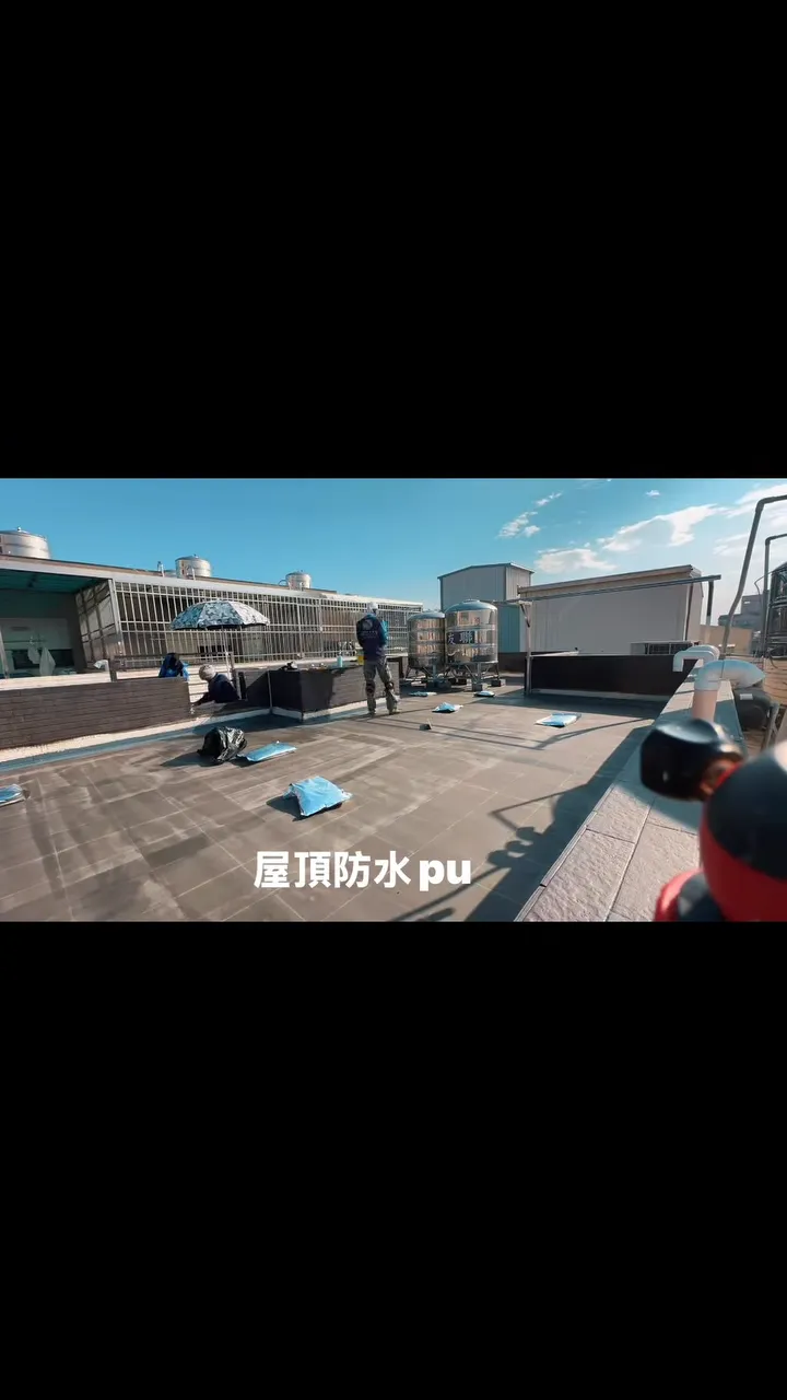 屋頂防水工程 PU第一道 做兩道增加膜厚｜台南防水公司｜歸仁區防水公司