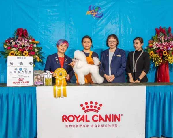 本學苑老師王家芳通過教師級拔毛犬組合格通過