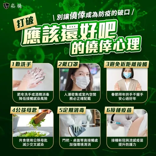 根據疾管署預估，春節前後將迎來疫情流行高峰期。