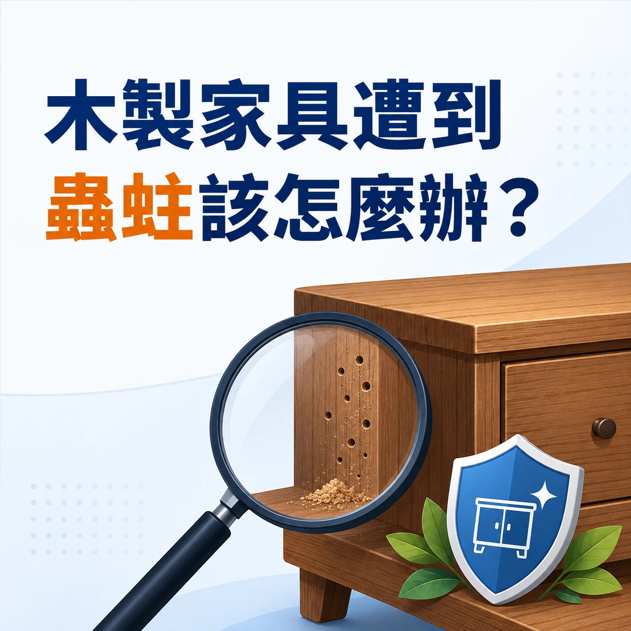 木製家具遭到蟲蛀該怎麼辦？