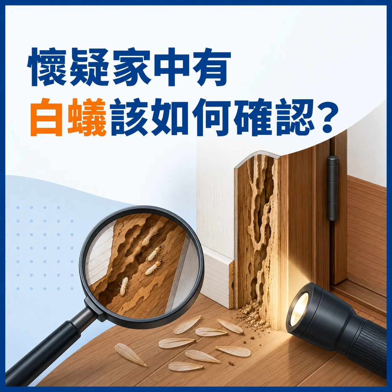 懷疑家中有白蟻該如何確認？