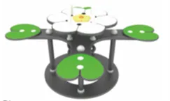 LQ-006 FOUR-PERSON FLOWER SEESAW