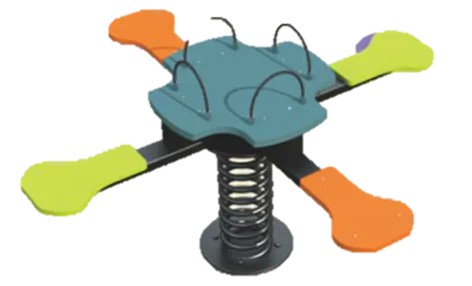 LQ-008 FOUR-PERSON RAINBOW SEESAW
