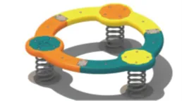 LQ-007 THREE-PERSON FRISBEE SEESAW