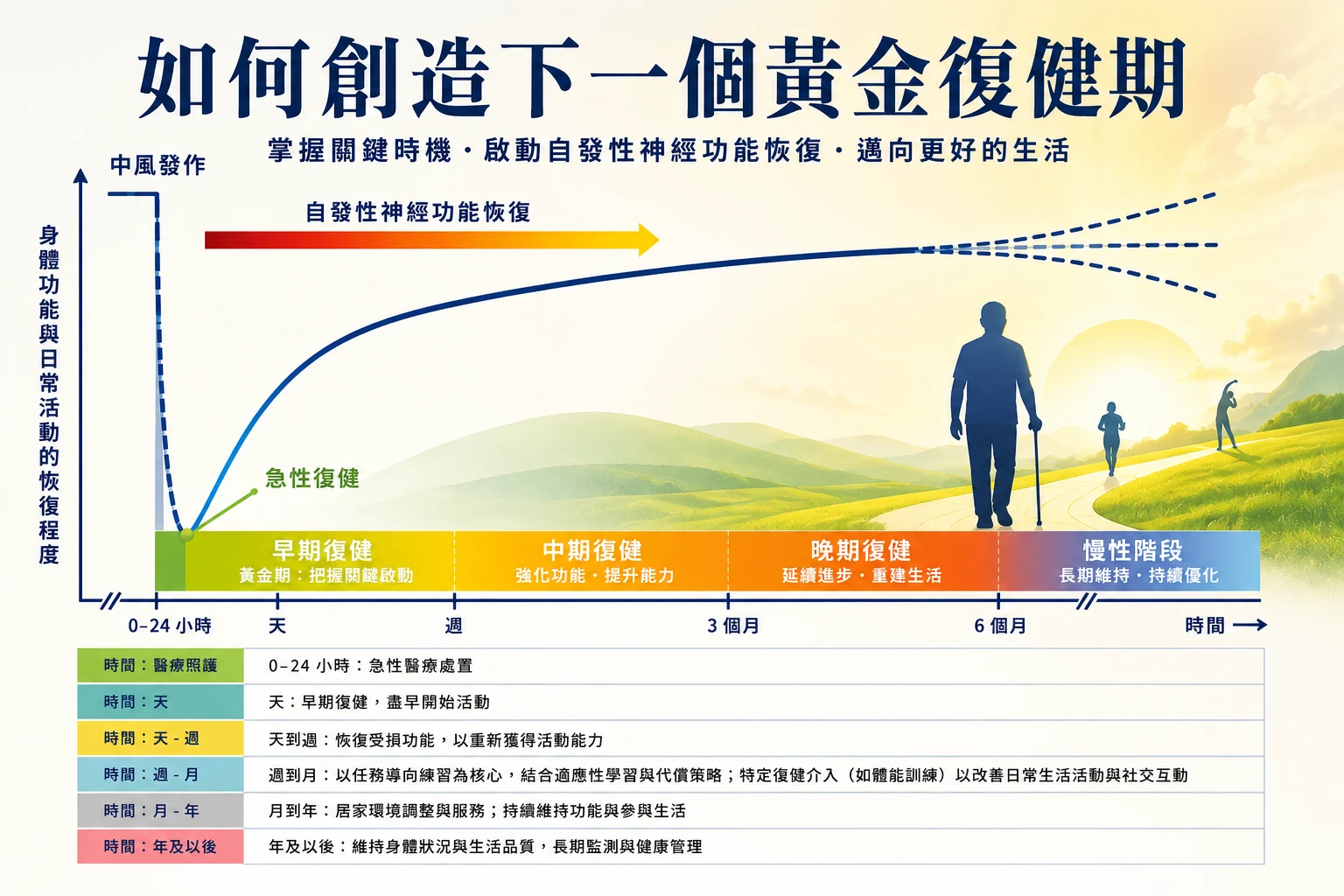 解構中風後「黃金期」的迷思：如何創造下一個黃金復健期？