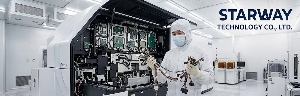 semiconductor equipment wire harness assembly with high-reliability cable routing in cleanroom (IPC Class 3 standard)