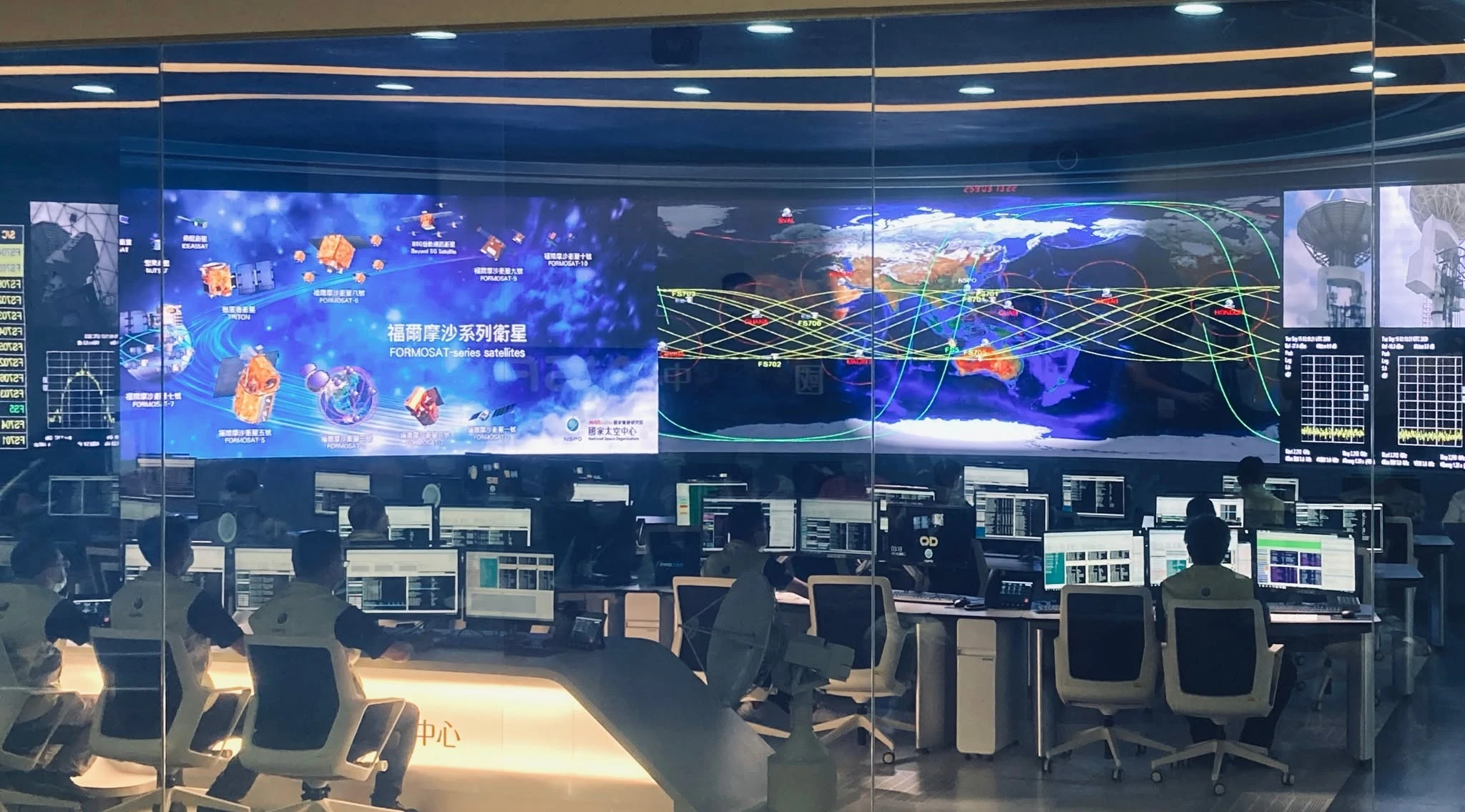 衛星操控中心 SOCC 現場