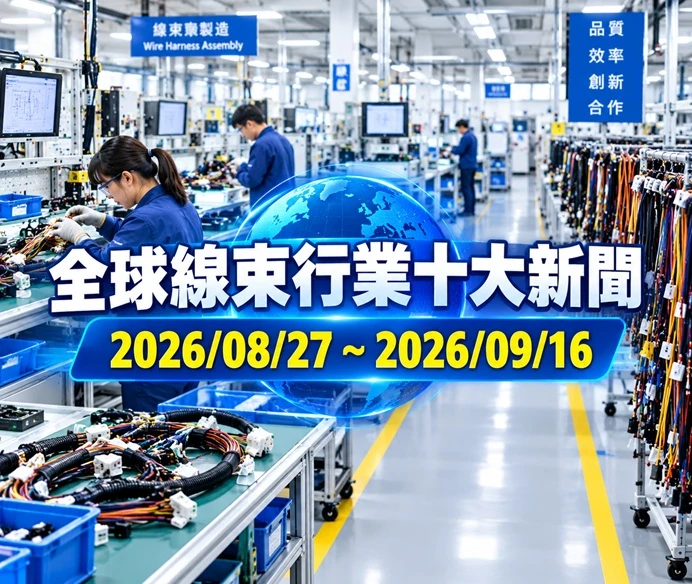 全球線束行業十大新聞 2026/08/27 ~ 2026/09/16