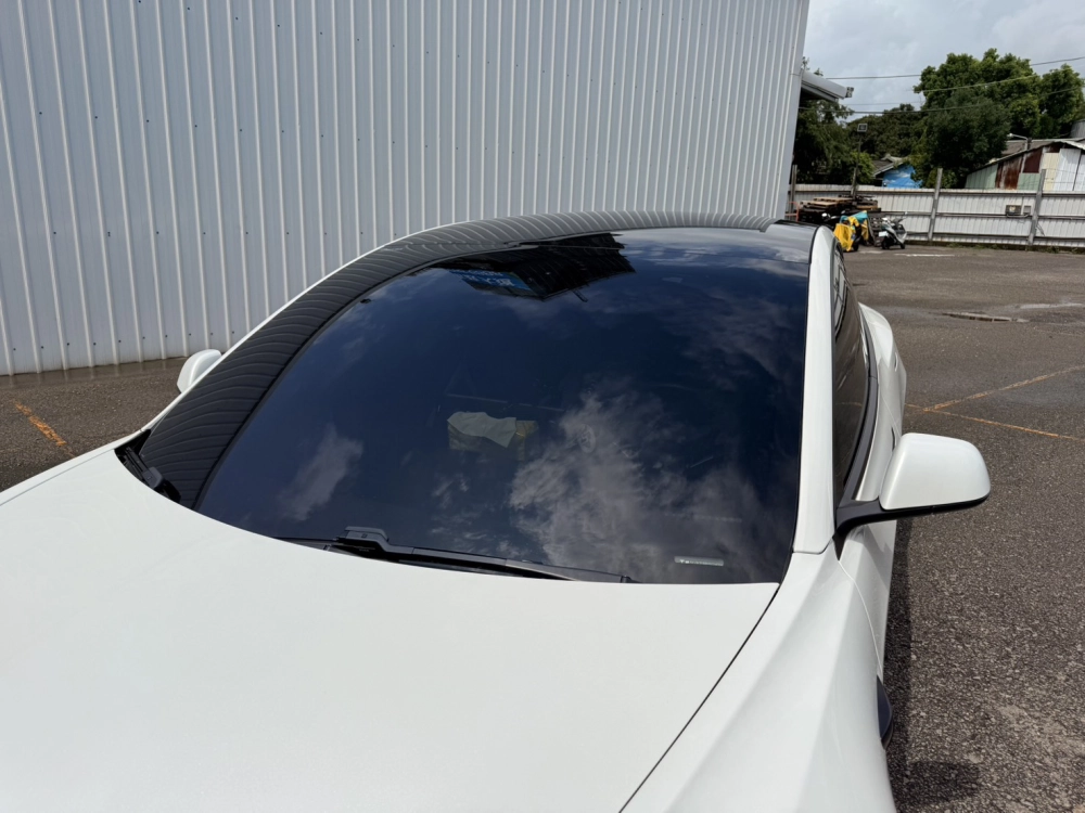 Tesla Model 3 前擋LX25 車身XE05 白天+夜間效果