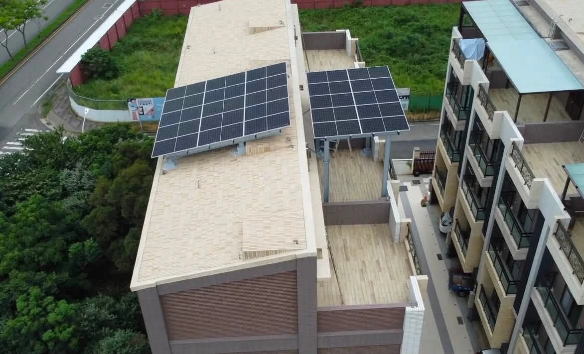 桃園大園12.5kw太陽光電系統併外線已安裝完成