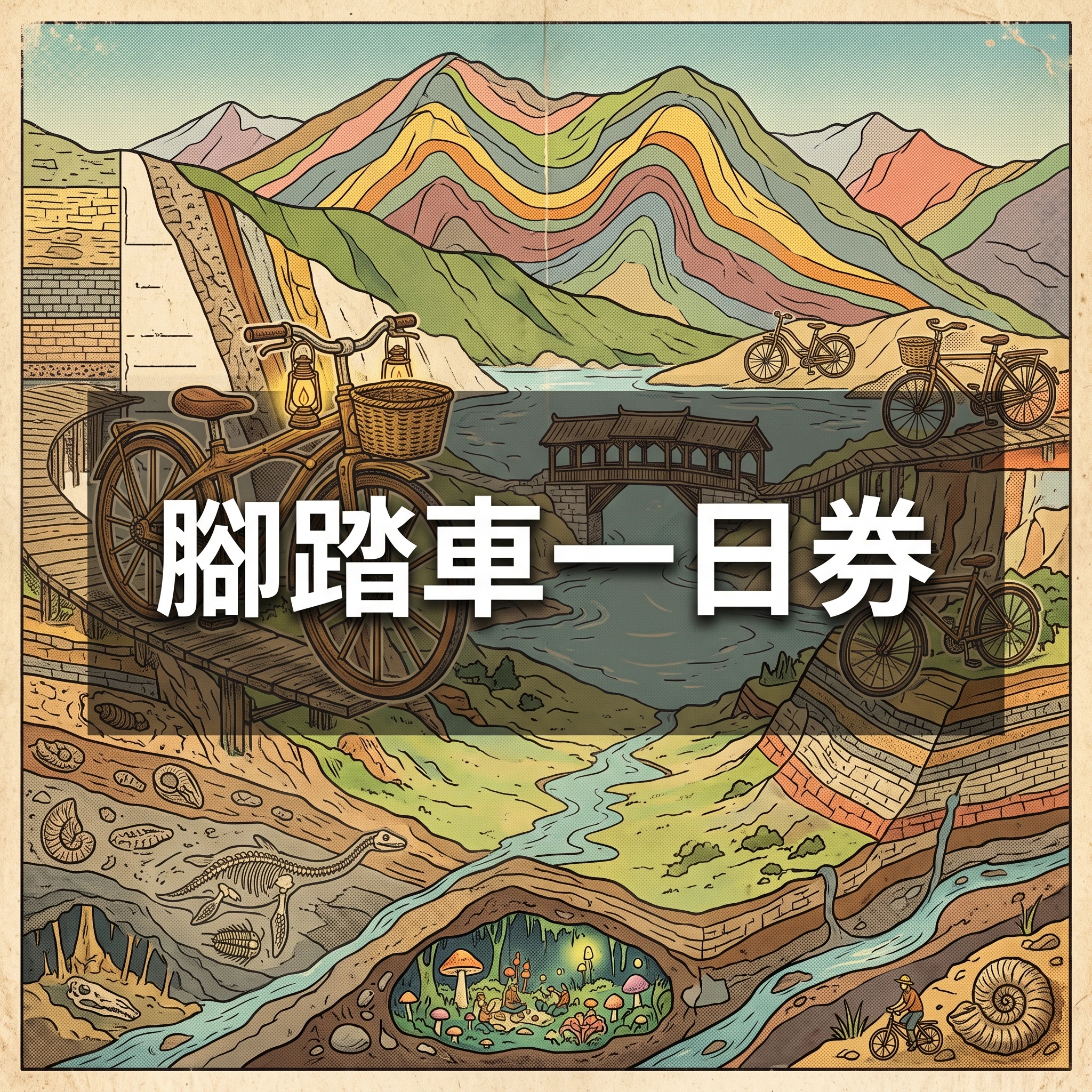 腳踏⾞⼀⽇券