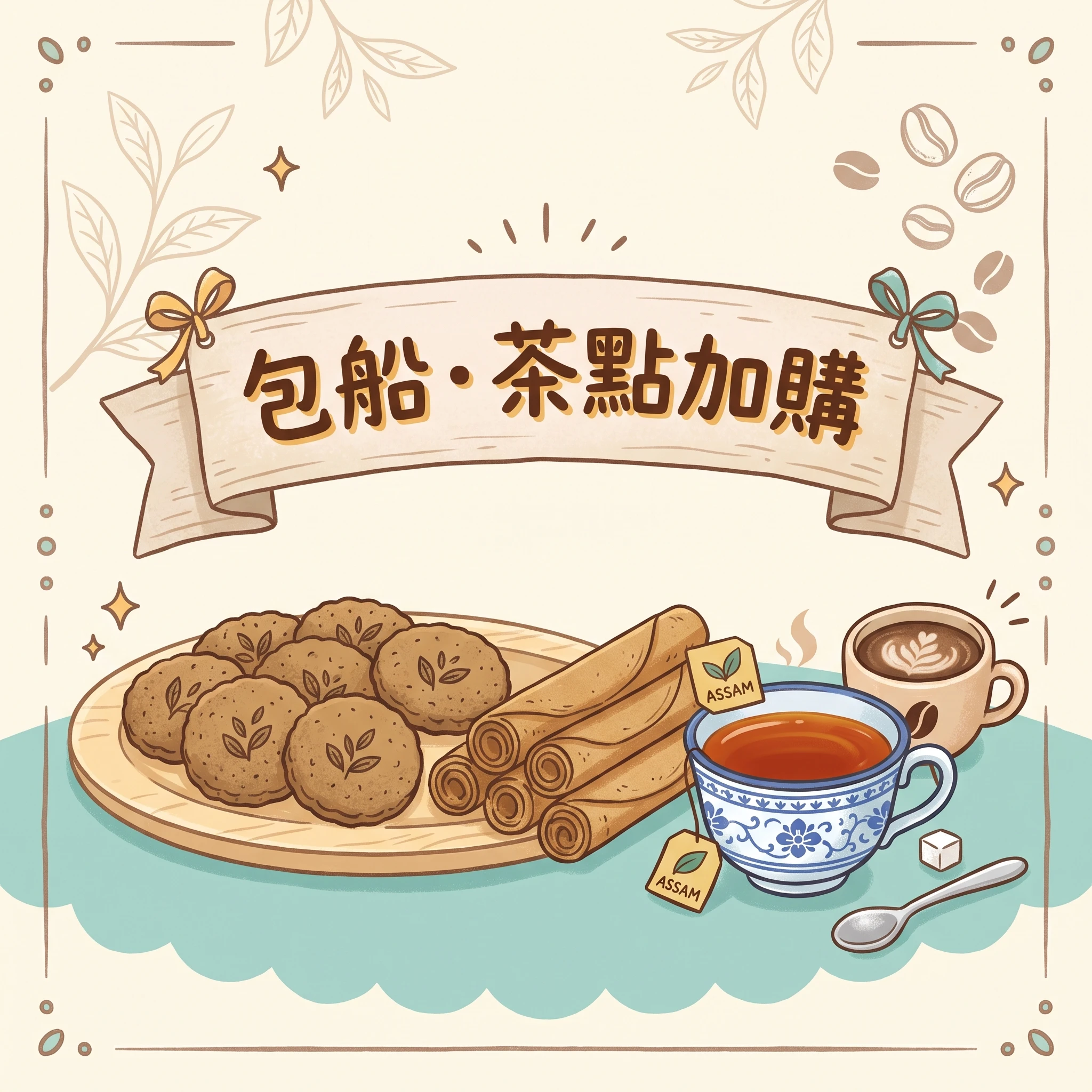 包船・茶點加購