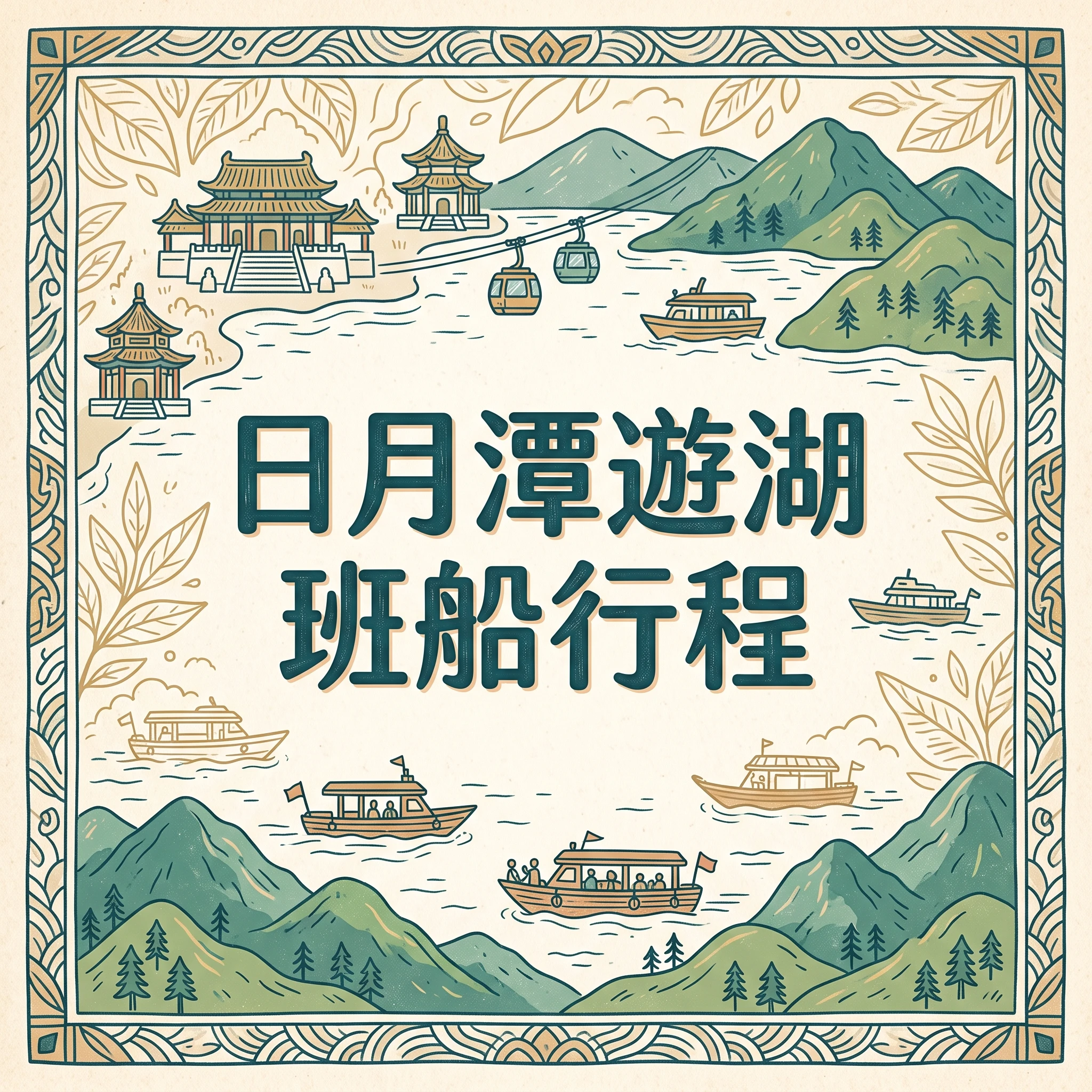 綠湖遊艇｜日月潭遊湖班船行程