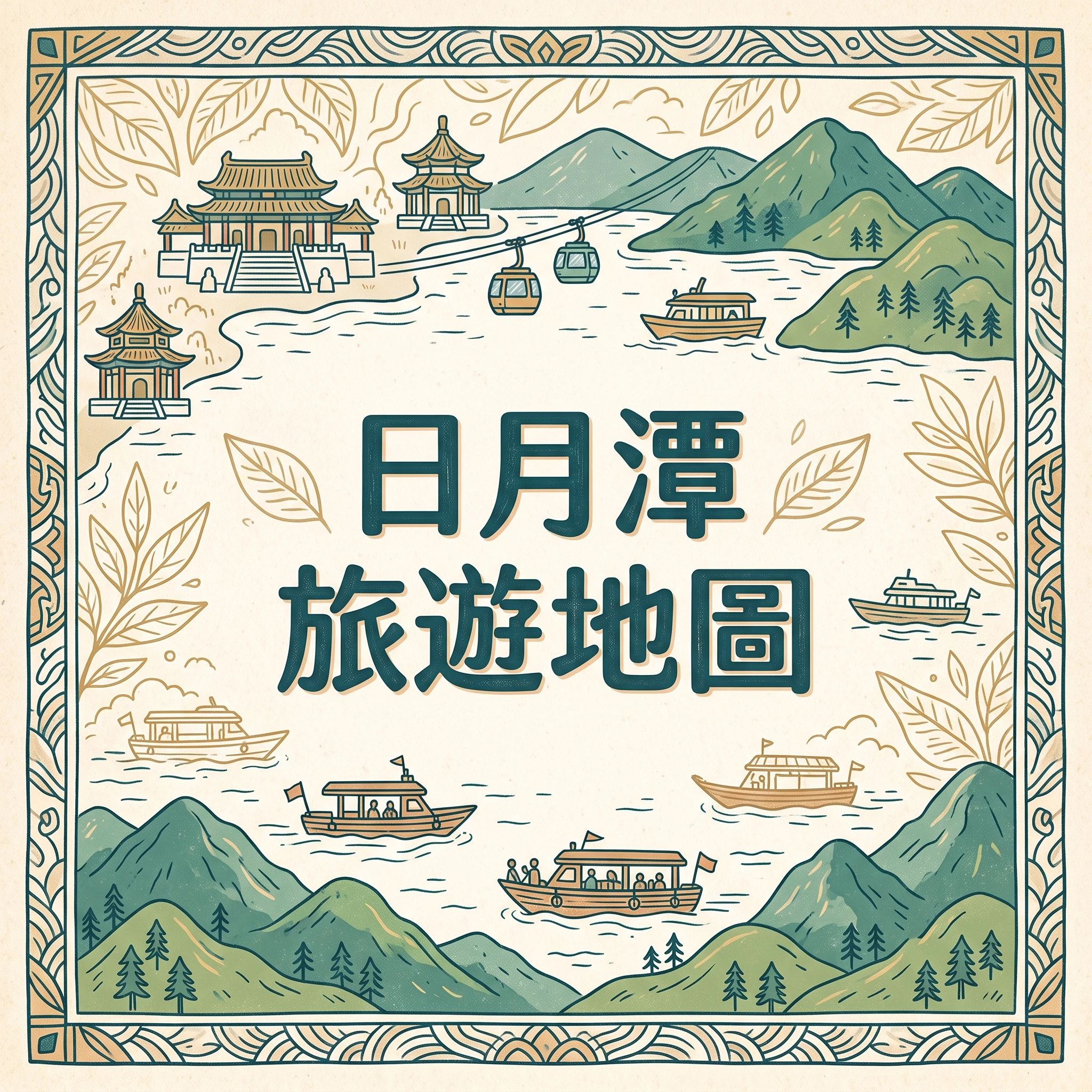 綠湖遊艇｜日月潭旅遊地圖