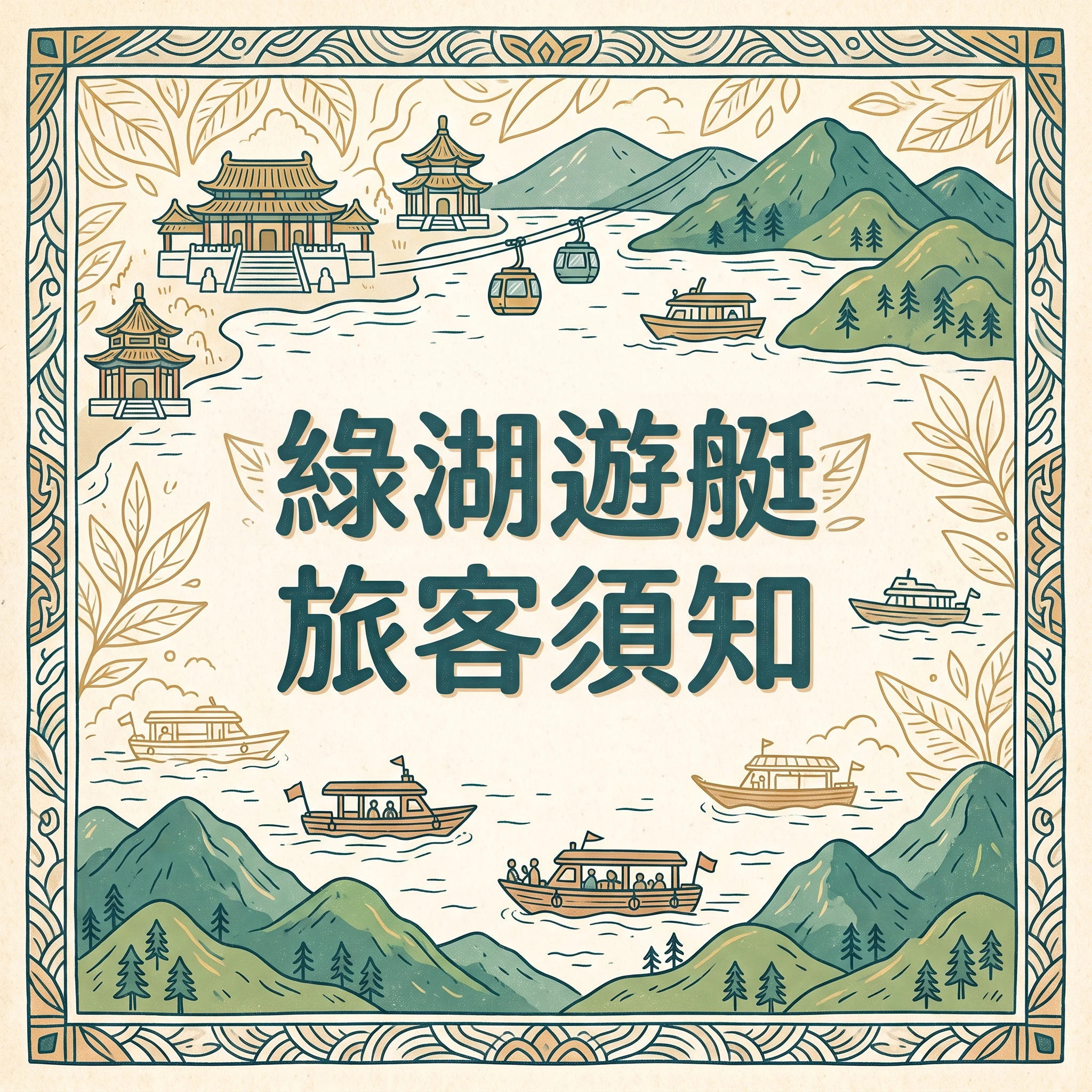 綠湖遊艇｜搭船前必看・旅客重要須知
