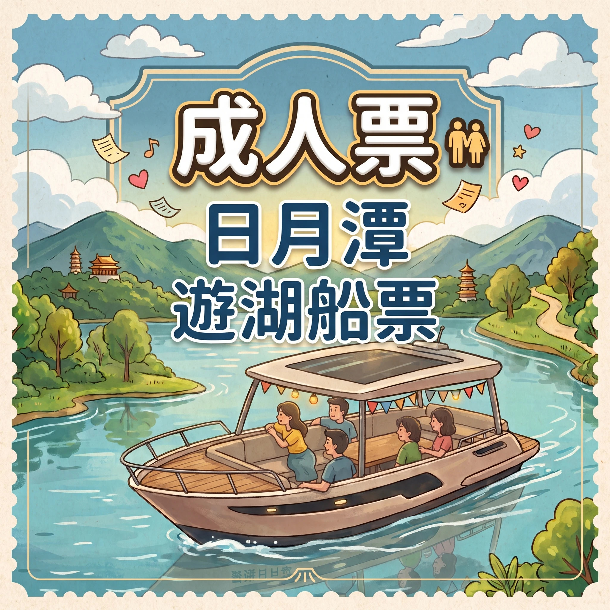 成人票・⽇⽉潭 遊湖船票