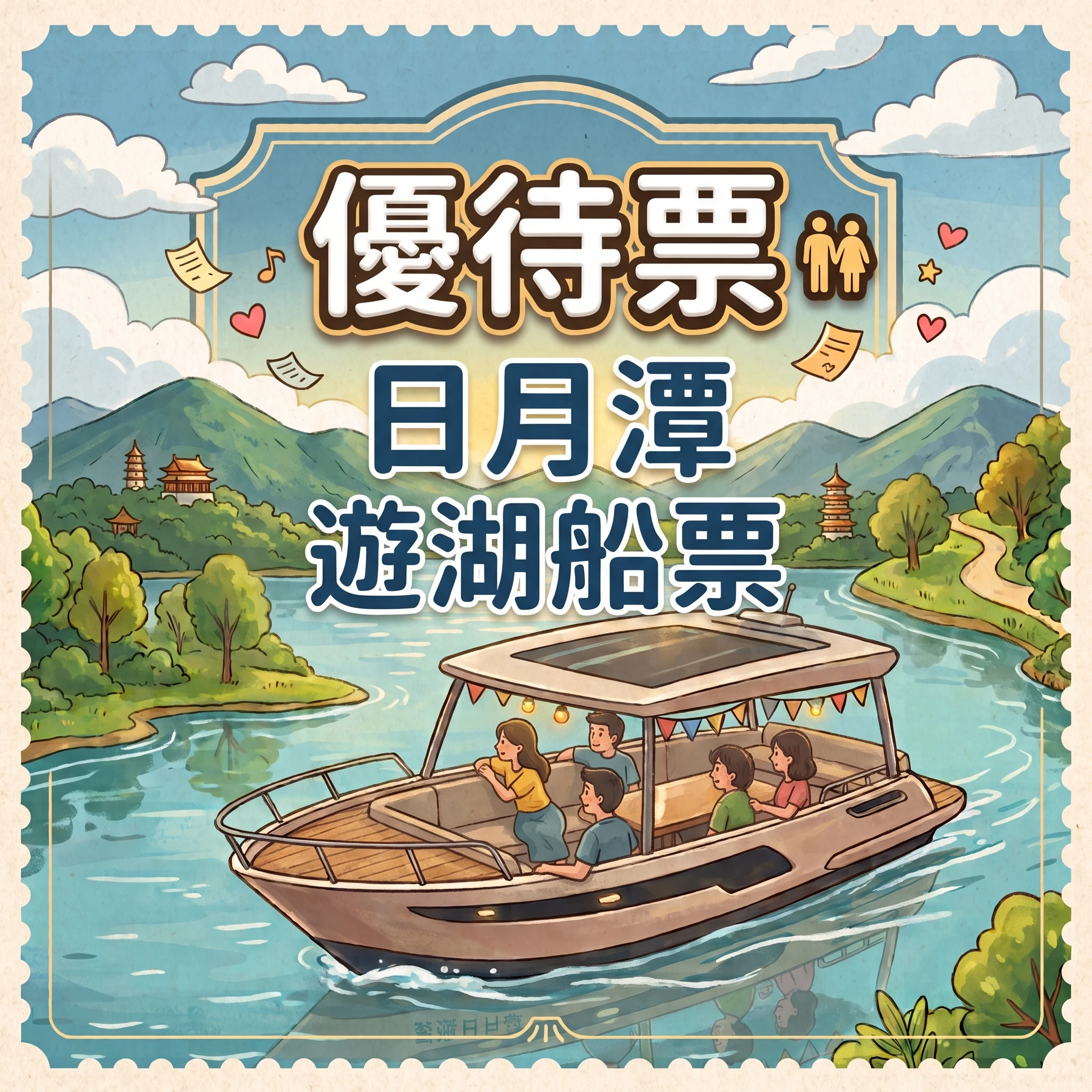 優待票・⽇⽉潭 遊湖船票
