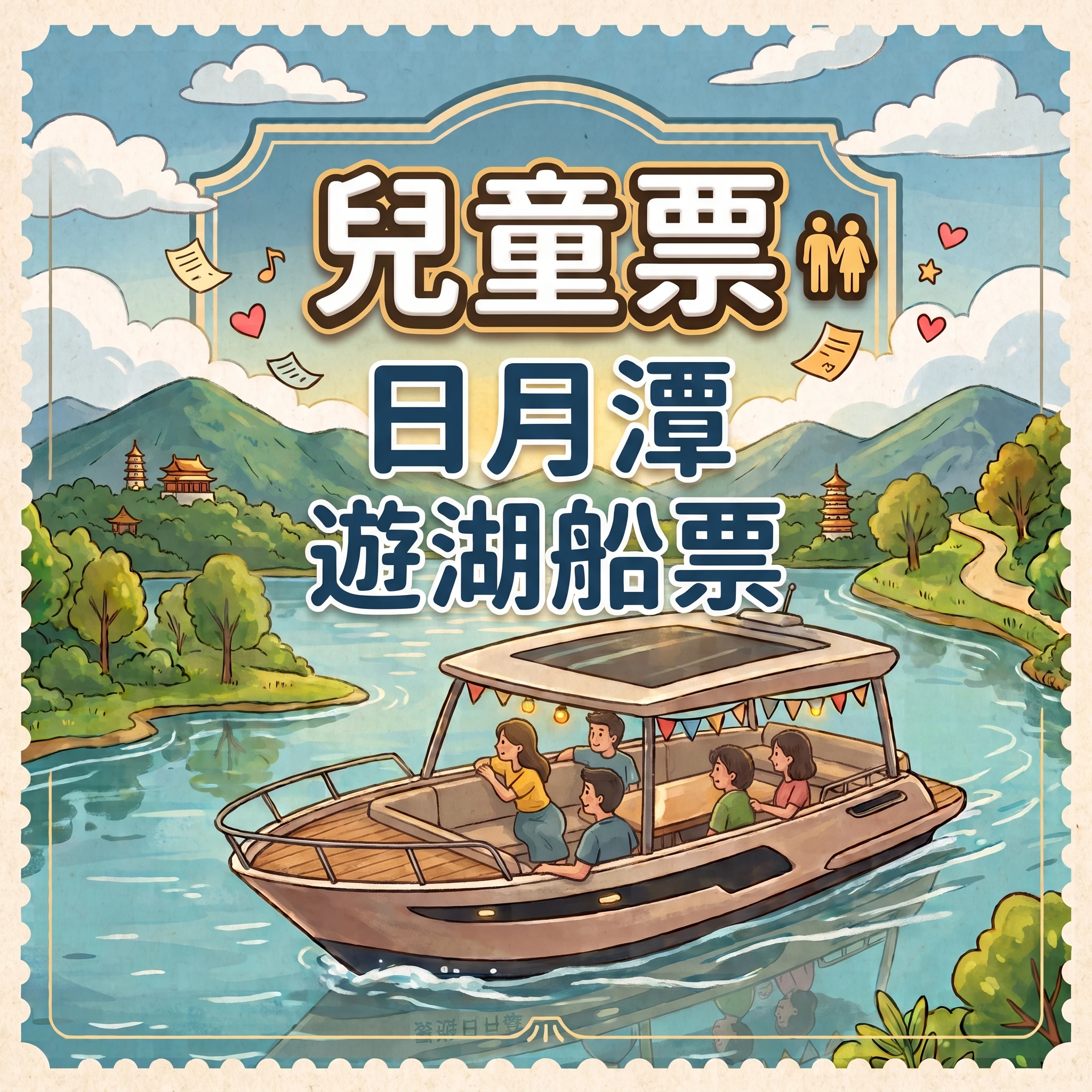 兒童票・⽇⽉潭 遊湖船票
