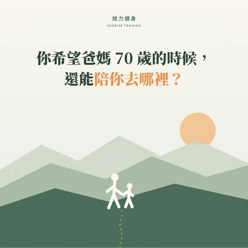 你希望爸媽70歲的時候，還能陪你去哪裡？
