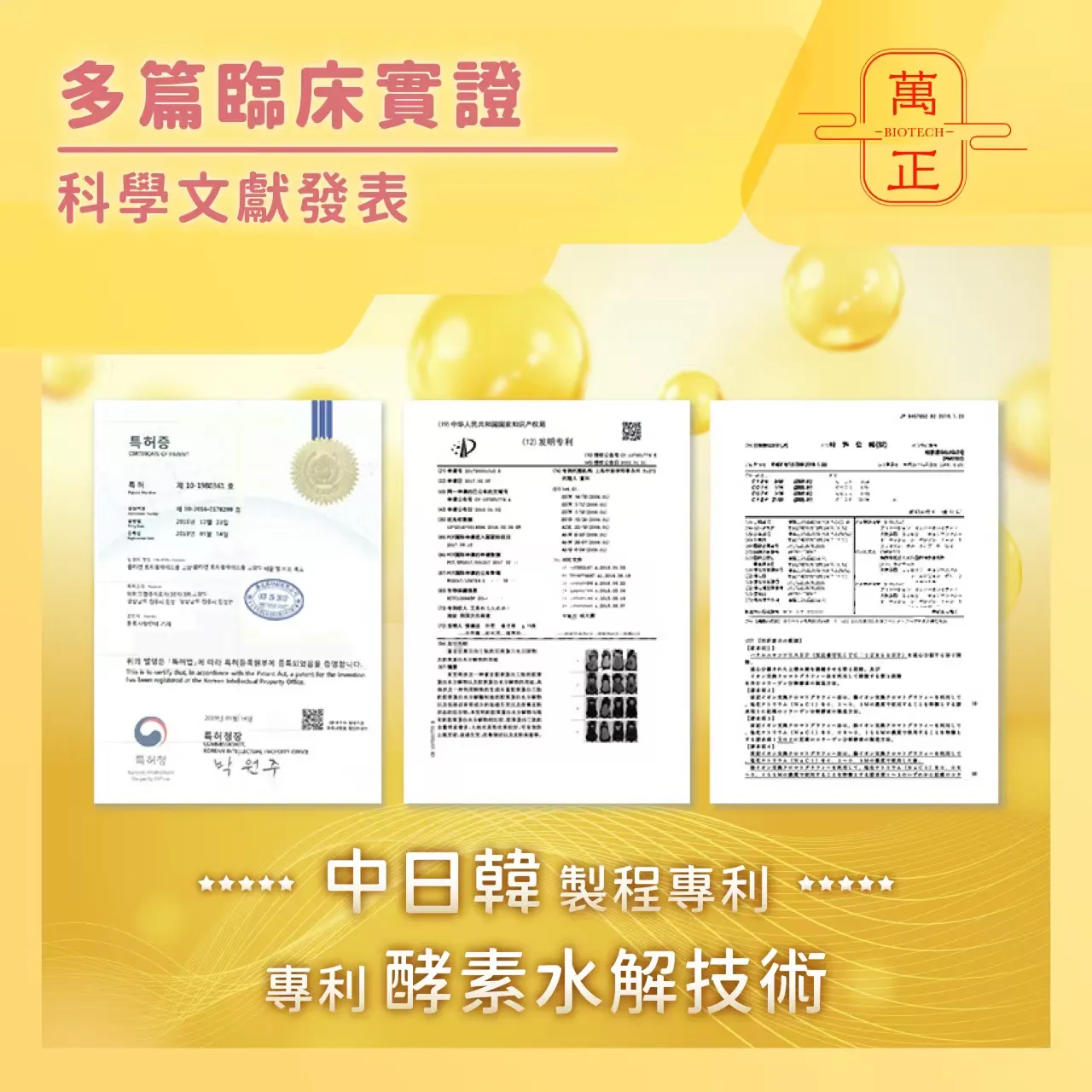 魚膠原三胜肽 ButiCTP韓國專利 6.5倍高吸收率 250-500Da 小分子免分解 三胜肽膠囊 非基改 Tripeptide