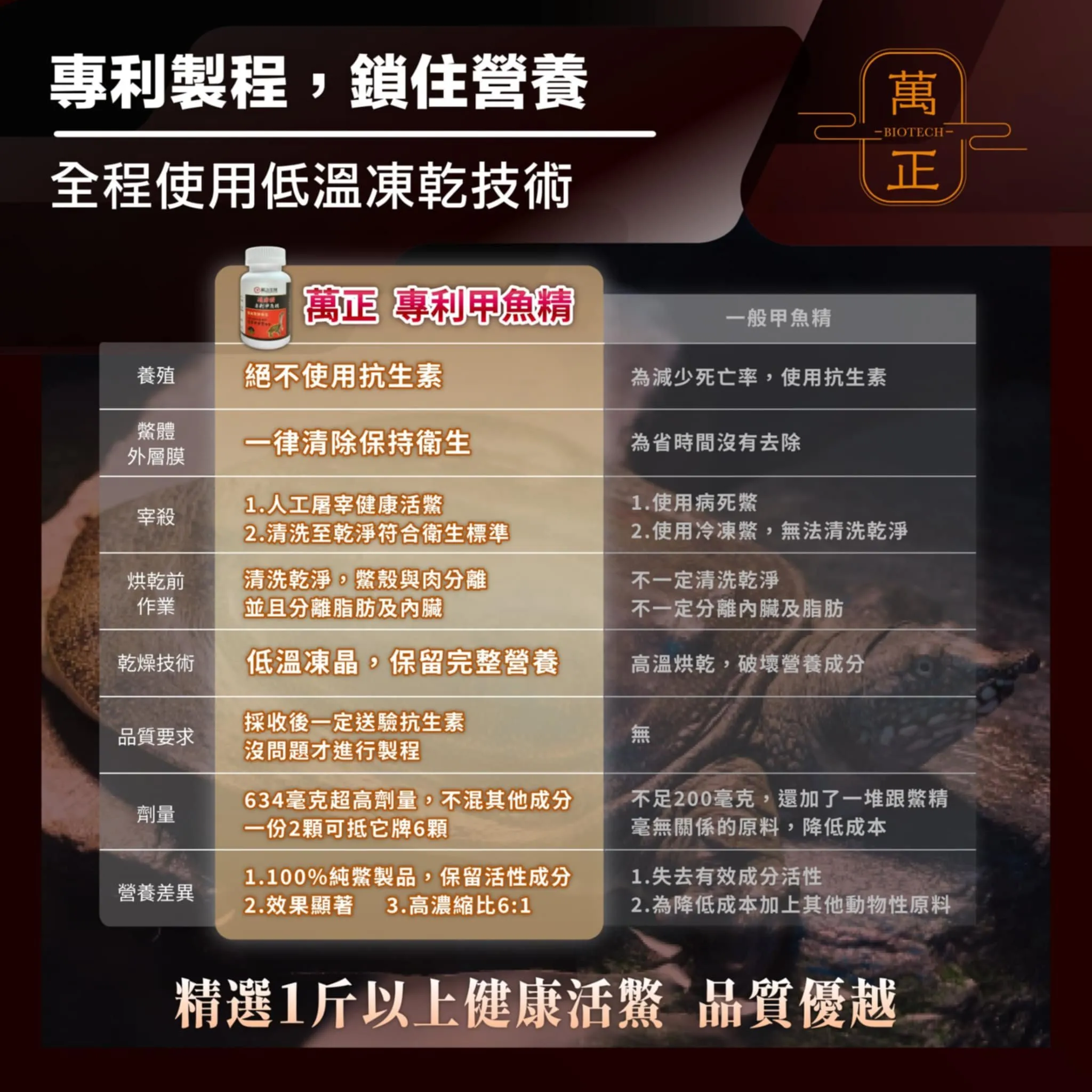 活力頌 專利甲魚精 專利鱉精膠囊 甲魚 甲魚血 甲魚鞭 高達634mg 全甲魚精華