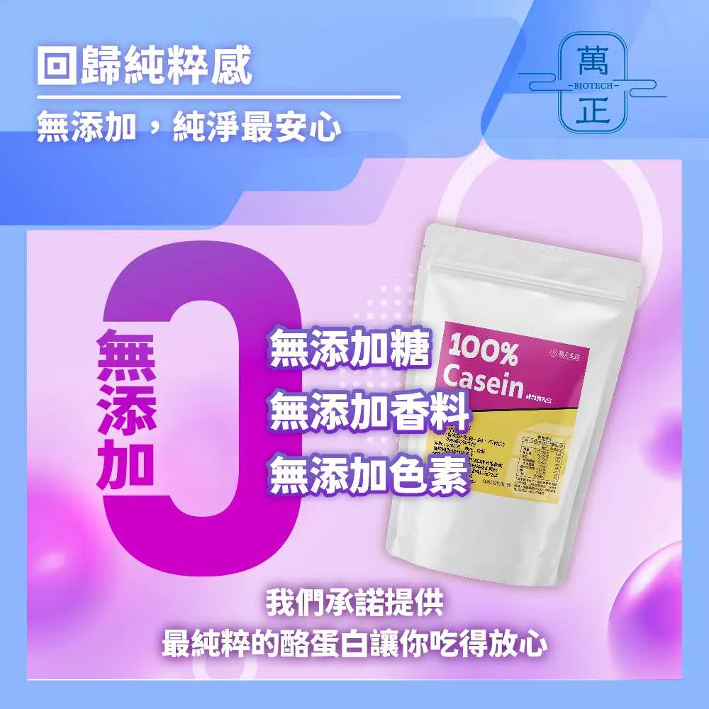 100%緩釋酪蛋白 Casein 加拿大優質乳源 90%高含量 蛋白粉 無添加 健身